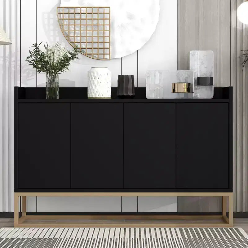 Buffet moderne élégant avec grand espace de rangement pour salle à manger, entrée