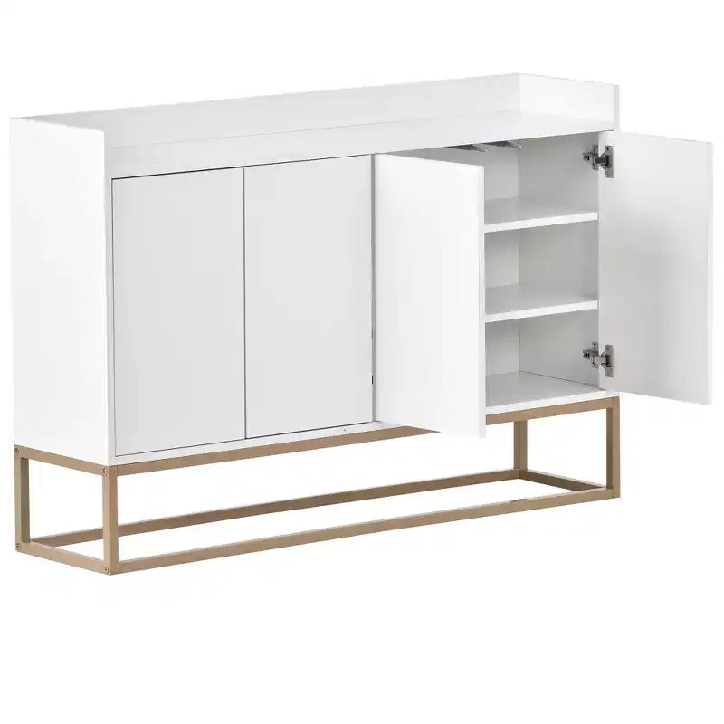 Buffet moderne élégant avec grand espace de rangement pour salle à manger, entrée