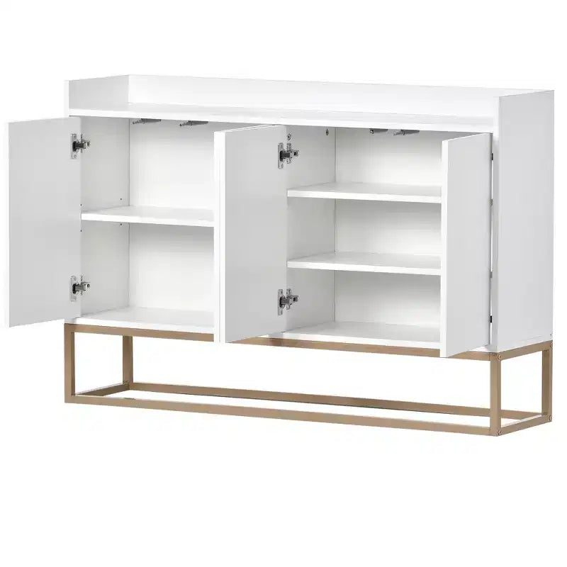 Buffet moderne élégant avec grand espace de rangement pour salle à manger, entrée