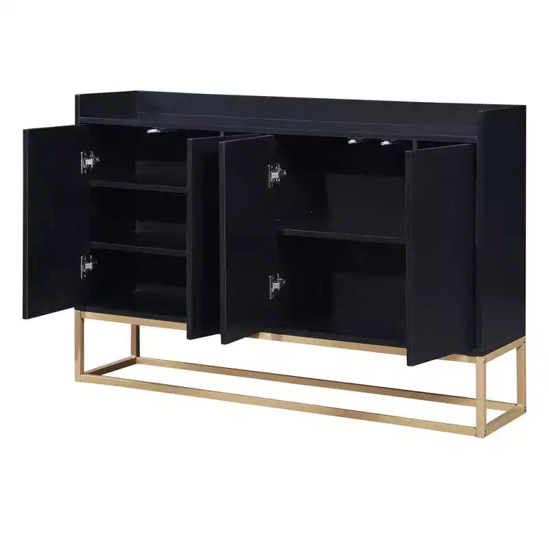 Buffet moderne élégant avec grand espace de rangement pour salle à manger, entrée