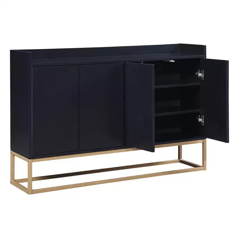 Buffet moderne élégant avec grand espace de rangement pour salle à manger, entrée