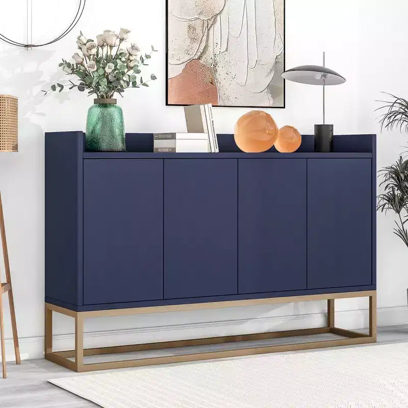 Buffet moderne élégant avec grand espace de rangement pour salle à manger, entrée