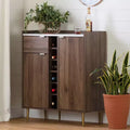 Buffet 2 portes avec rangement Noyer -