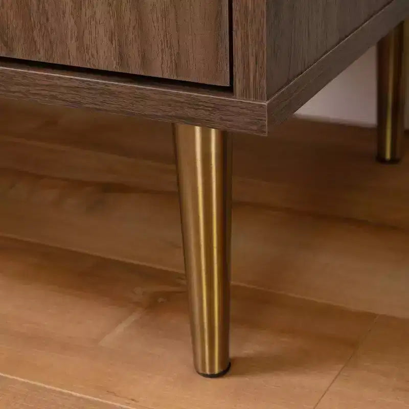 Buffet 2 portes avec rangement Noyer -
