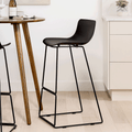 Chaise de salle à manger en plastique moulé noir